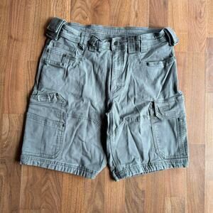 Grey Cargo Utility Shorts